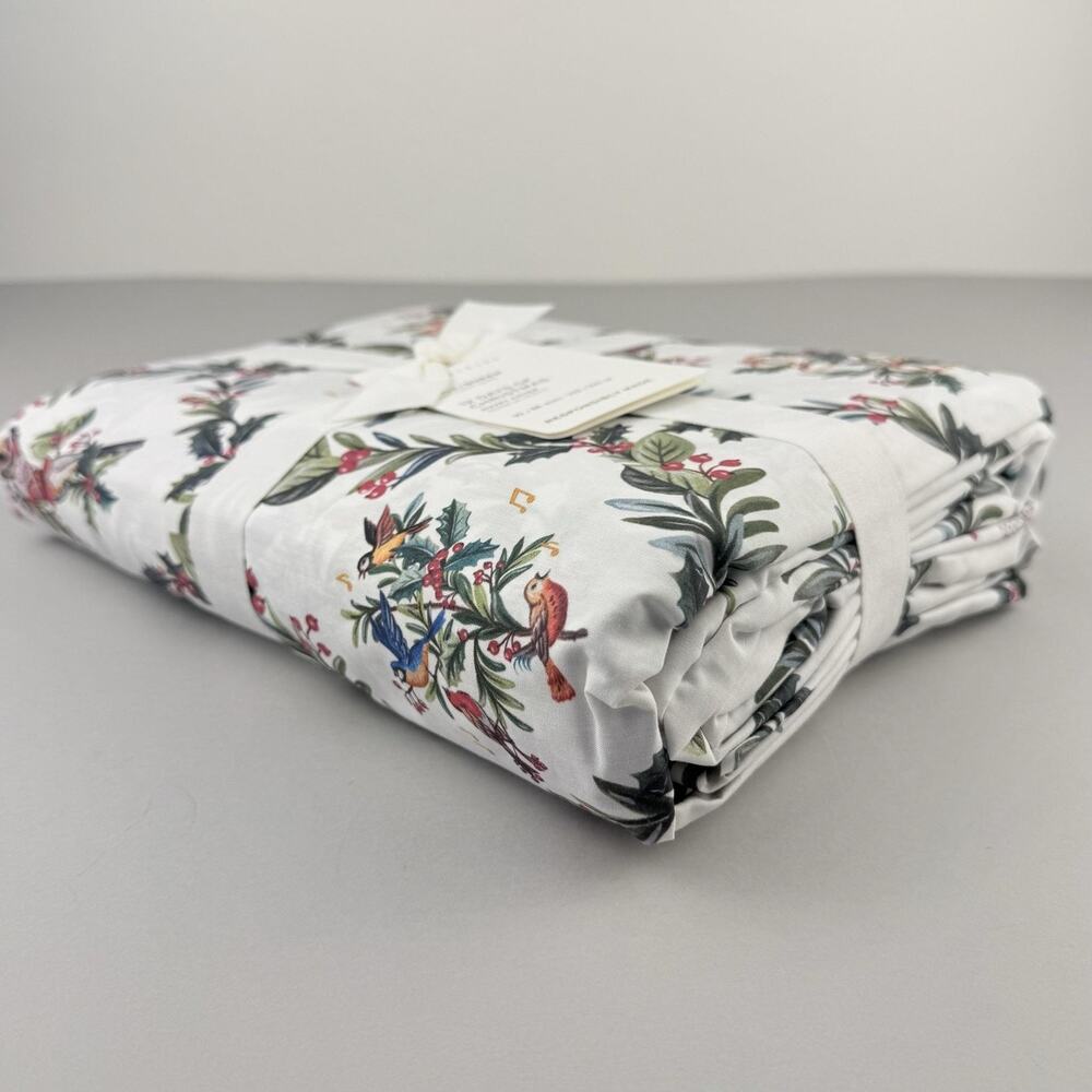 Pottery Barn 12 Days Of Christmas Duvet Cover FULL/QUEEN 92x88 Cotton Holiday - Picture 4 of 5